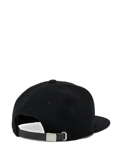 A Bathing Ape College Logo-detailed Wool Cap In Black