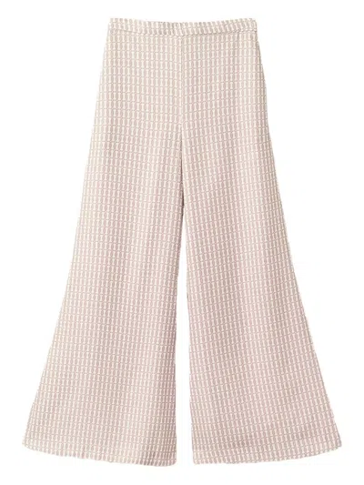 By Malene Birger High-waist Palazzo Trousers In Neutral