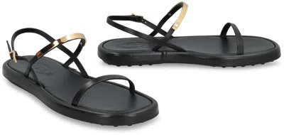 Tod's Leather Flat Sandals