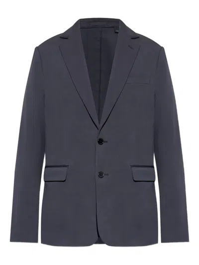 Allsaints Single-breasted Blazer In Blue