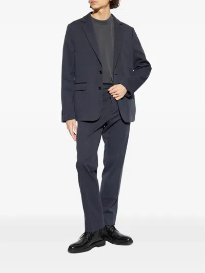 Allsaints Single-breasted Blazer In Blue