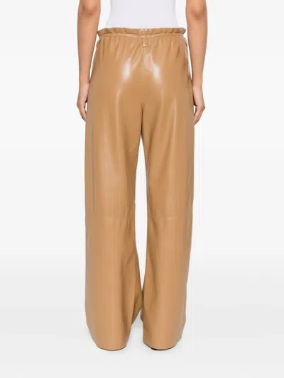 Nanushka Geb Elastic-waist Trousers In Brown