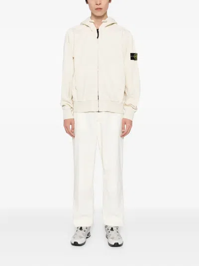 Stone Island Cotton Hoodie In Neutral