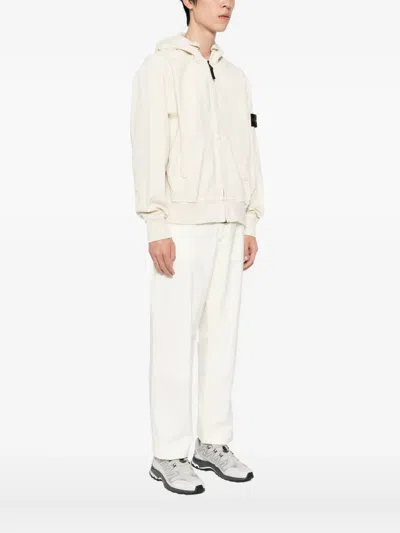 Stone Island Cotton Hoodie In Neutral