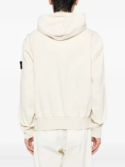 Stone Island Cotton Hoodie In Neutral