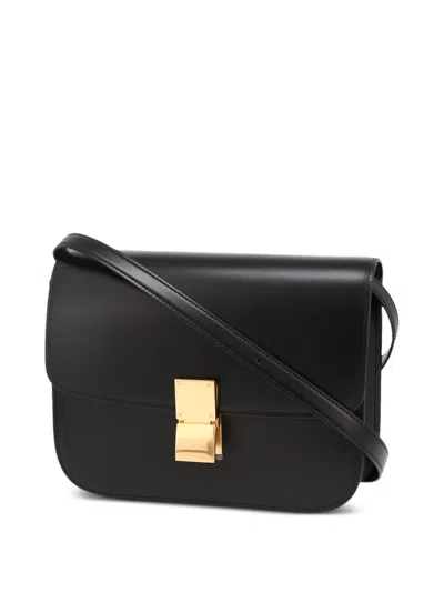 Pre-owned Celine Medium Classic Box Crossbody Bag In Black