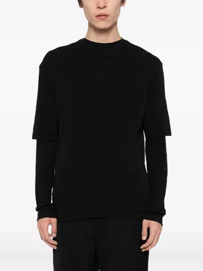 Jil Sander Cotton T-shirt In Black