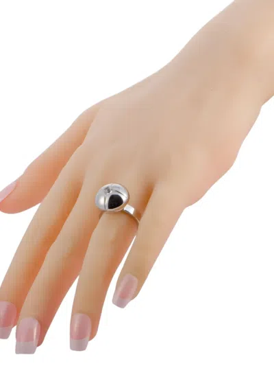Pre-owned Swatch Vintage Trellisphere Ring In Silver