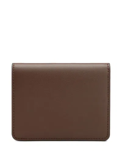 Ami Alexandre Mattiussi Carrousel Press-stud Wallet In Brown