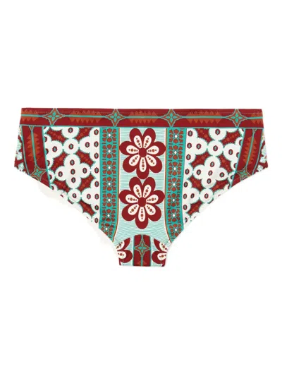 La Doublej Boy Floral-print Bikini Bottoms
