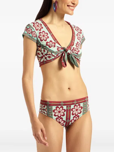 La Doublej Boy Floral-print Bikini Bottoms