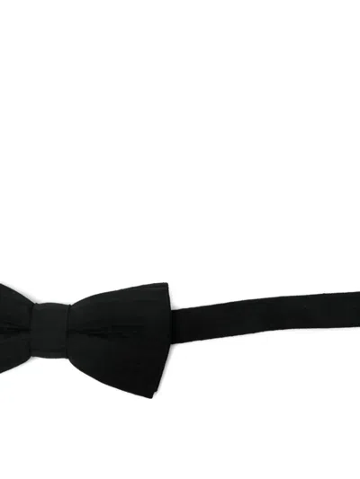 Balmain Virgin Wool Bow Tie In Black