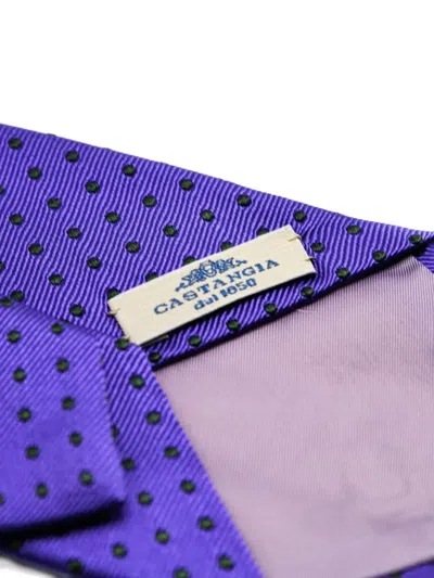 Castangia Polka-dot Silk Tie