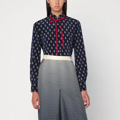 Valentino Silk Shirt With Paisley Print