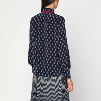Valentino Silk Shirt With Paisley Print