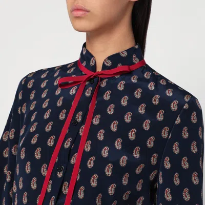 Valentino Silk Shirt With Paisley Print