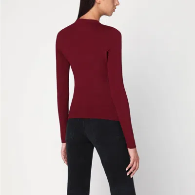 Balenciaga Ribbed Crewneck Long-sleeved Fitted Top