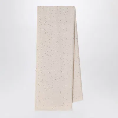 Brunello Cucinelli Cashmere Rustic Beige Scarf
