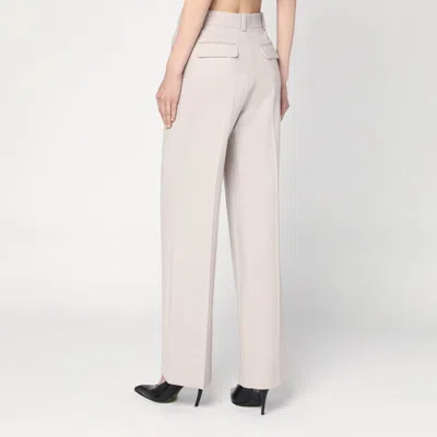 Victoria Beckham Pumice-coloured Trousers In Wool Blend In Neutral