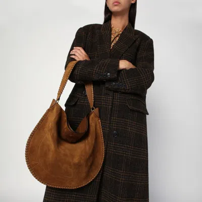 Isabel Marant Oskan Soft Cognac Suede Hobo Bag