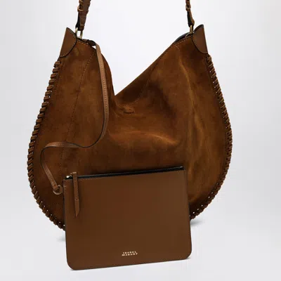 Isabel Marant Oskan Soft Cognac Suede Hobo Bag