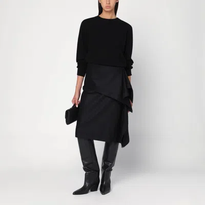 Ferragamo Salvatore Draped Asymmetric Skirt Basque