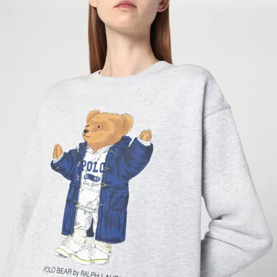 Polo Ralph Lauren Ls Cable Cn-long Sleeve-pullover Sweatshirts Grey In Gray
