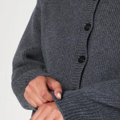 Rohe Gray Wool Cardigan