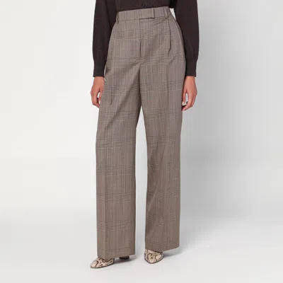 Rohe Trousers In Prince Of Wales Check In Brown
