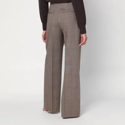 Rohe Trousers In Prince Of Wales Check In Brown
