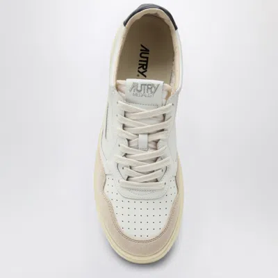 Autry Black Cow Leather Sneakers In White