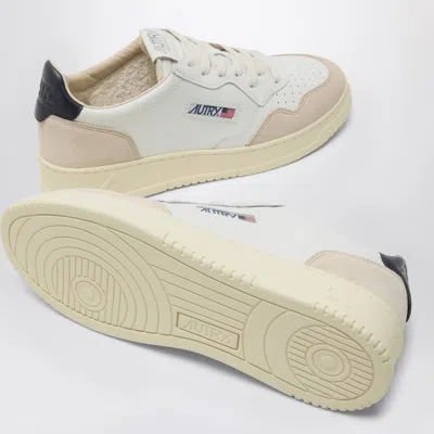 Autry Black Cow Leather Sneakers In White