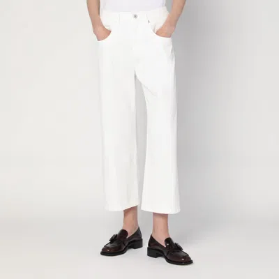 Brunello Cucinelli White Cotton Trousers