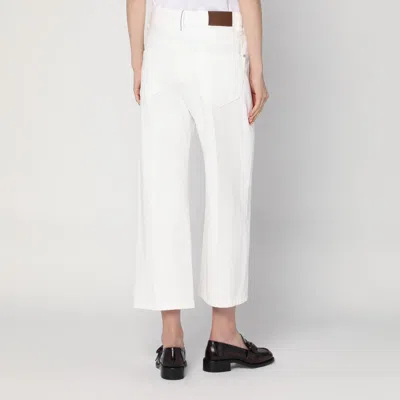 Brunello Cucinelli White Cotton Trousers