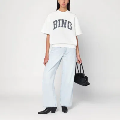 Anine Bing Jay Bing White Cotton Sweatshirt