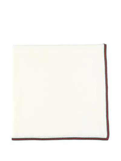 Gucci Web-striped Wool Blanket