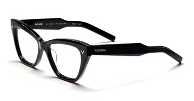 Valentino Eyewear Cat-eye Frame Glasses In Black