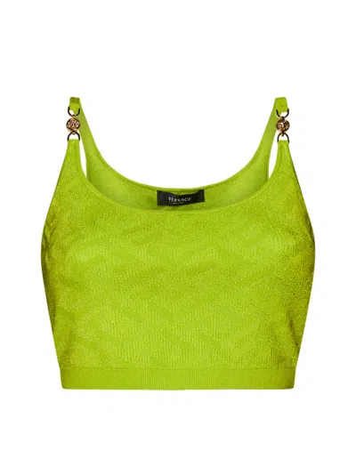 Versace Green Medusa Camisole In Green