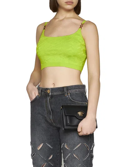 Versace Green Medusa Camisole In Green