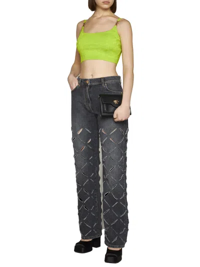 Versace Green Medusa Camisole In Green
