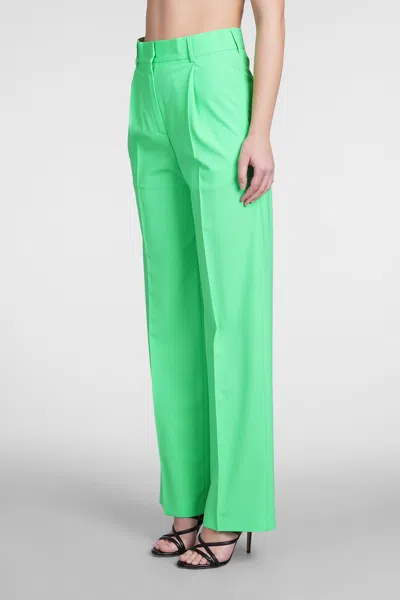 Msgm Pants In Green Wool In Green