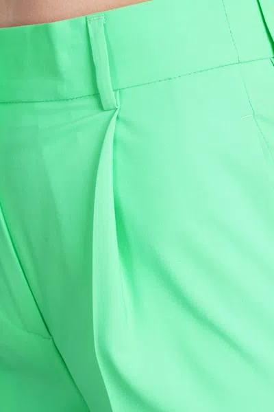 Msgm Pants In Green Wool In Green