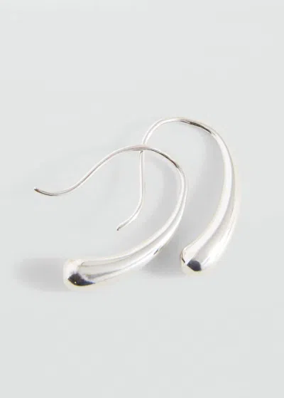 Mango Teen Boucles D'oreilles Goutte Argent - Fille - Taille Unique -