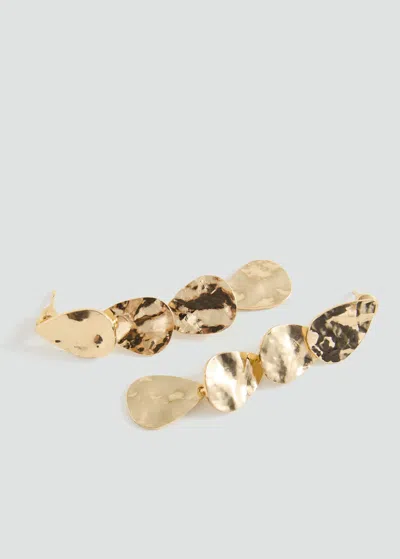 Mango Teen Boucles D'oreilles Goutte Or - Fille - Taille Unique -