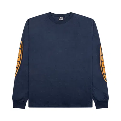 Pre-owned Stussy Pill Long-sleeve T-shirt 'navy' | Blue | Men's Size M