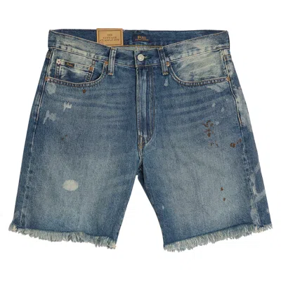 Pre-owned Polo Ralph Lauren Vintage Classic 5-pocket Denim Short 'skimhampton' | White | Men's Size 42
