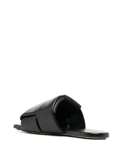 Bottega Veneta Patch Leather Flat Sandals