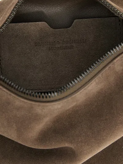 Brunello Cucinelli Suede Bc Duo Bag With Shiny Details