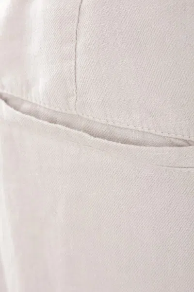 Brunello Cucinelli Elasticated Waistband Drawstring Pants In Neutral