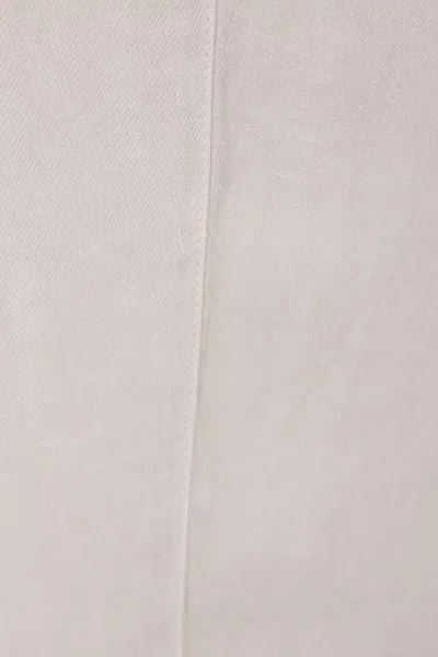 Brunello Cucinelli Elasticated Waistband Drawstring Pants In Neutral